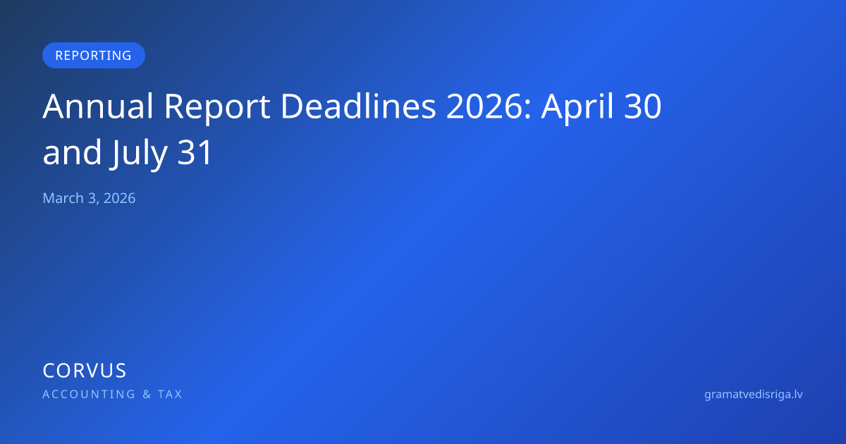 Annual Report Deadlines 2026: April 30 and July 31 | CORVUS Accounting ...
